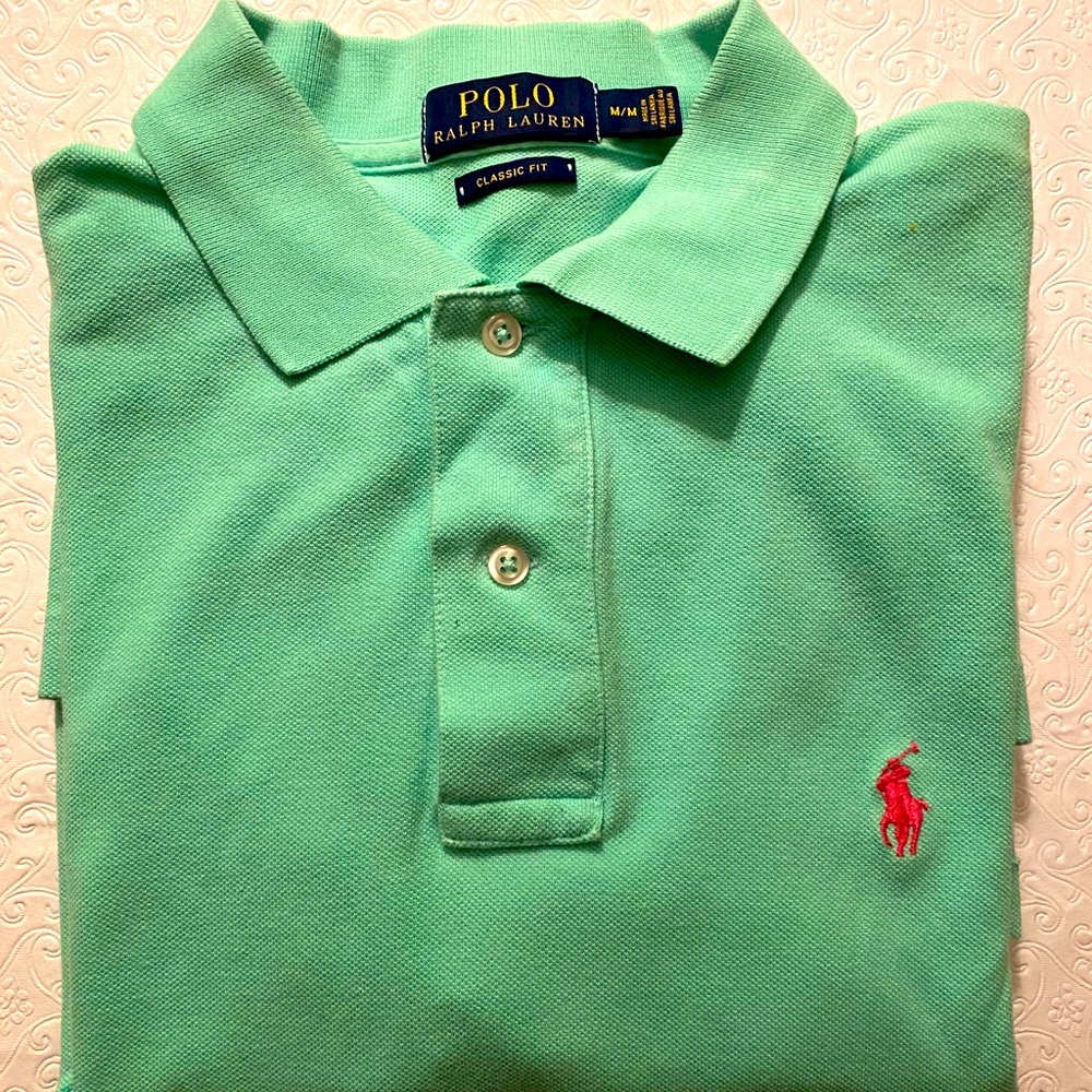 Polo by Ralph Lauren Size: M. Sunset Green Polo